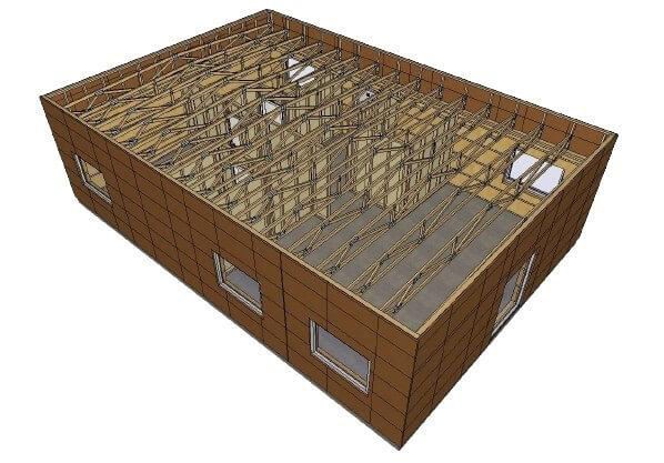 Casa Prefabricada 96 Paquete de Fábrica Norges Hus
